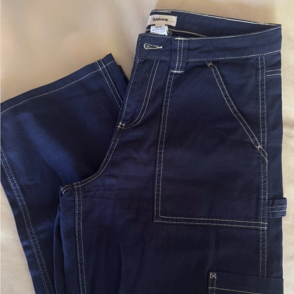 Garage cargo navy pants